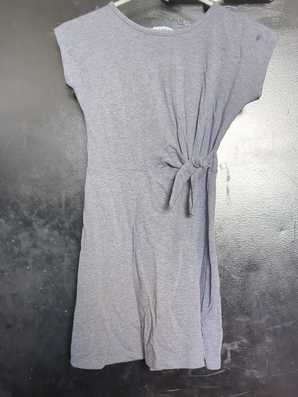 Old Navy Gray Side-Tie Short Sleeve Tunic